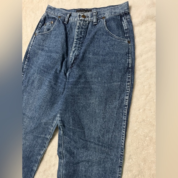 Vintage SILVERLAKE WRANGLERS High Rise Blue mom Jeans - Picture 3 of 14